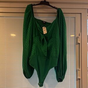 Express Emerald Green Bodysuit